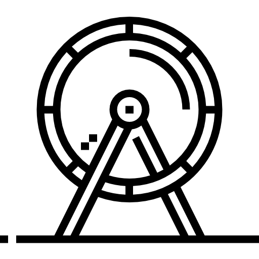 rueda de hamster Detailed Straight Lineal icono