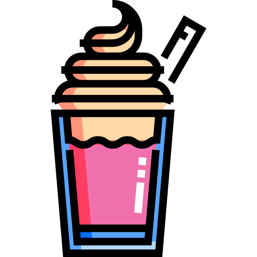 milkshake Detailed Straight Lineal color icoon