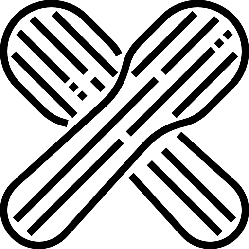 木製スプーン Detailed Straight Lineal icon
