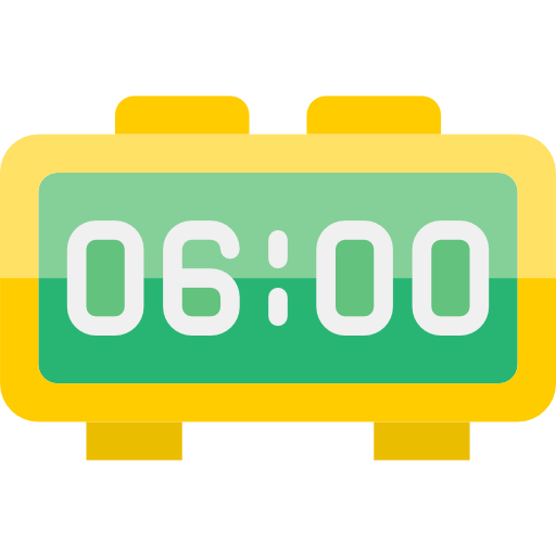Digital clock srip Flat icon