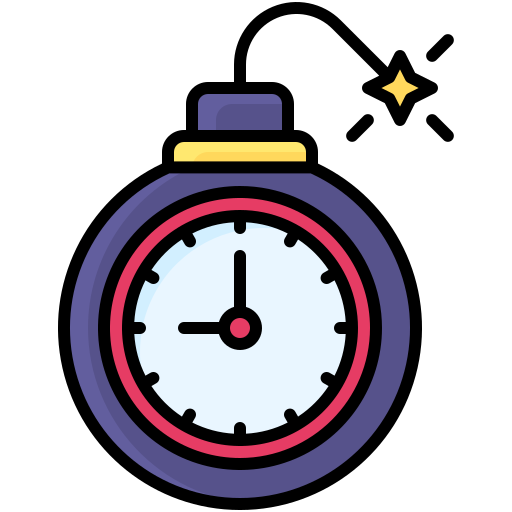 bomba de tiempo Generic color lineal-color icono