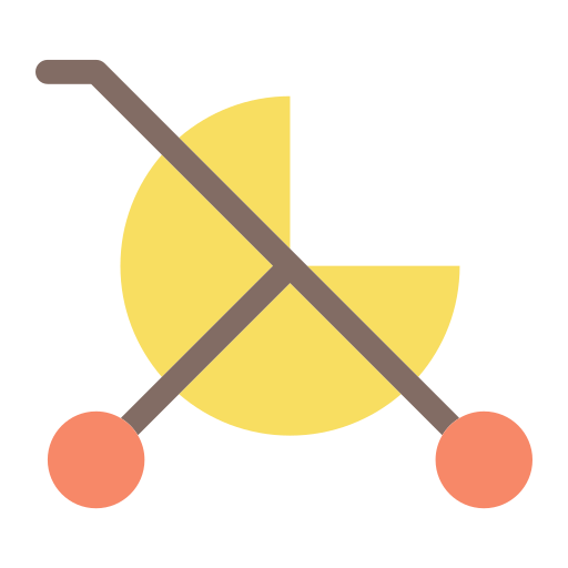 Baby carriage Generic color fill icon