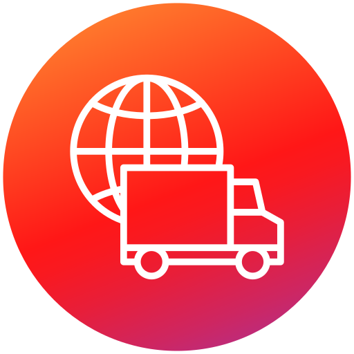 Worldwide shipping Generic gradient fill icon