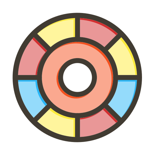 rueda de color Generic color lineal-color icono