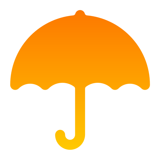 paraguas Generic gradient fill icono