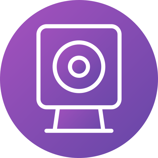 webcam Generic color fill icon