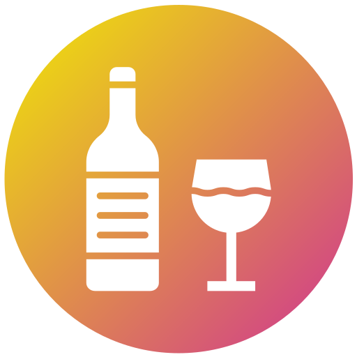 bebida alcoholica Generic gradient fill icono