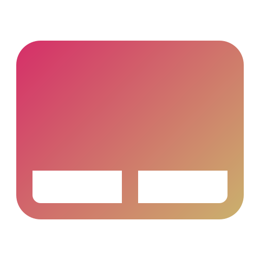 trackpad Generic gradient fill icoon