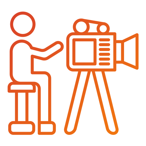 Filming Generic gradient outline icon