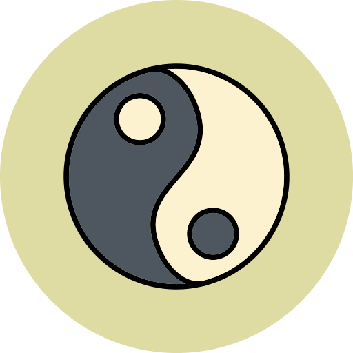 陰陽 Generic color lineal-color icon