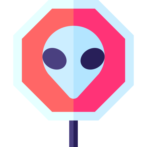 외계인 Basic Straight Flat icon
