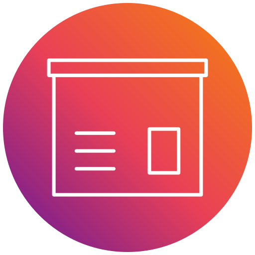 caja Generic gradient fill icono