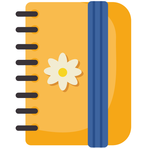notitieboekje Generic color fill icoon