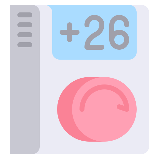 termostato Generic color fill icono