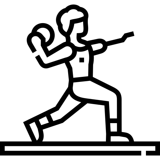 kogelstoten Detailed Straight Lineal icoon