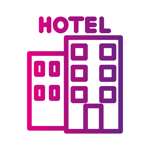 hotel Generic gradient outline icoon