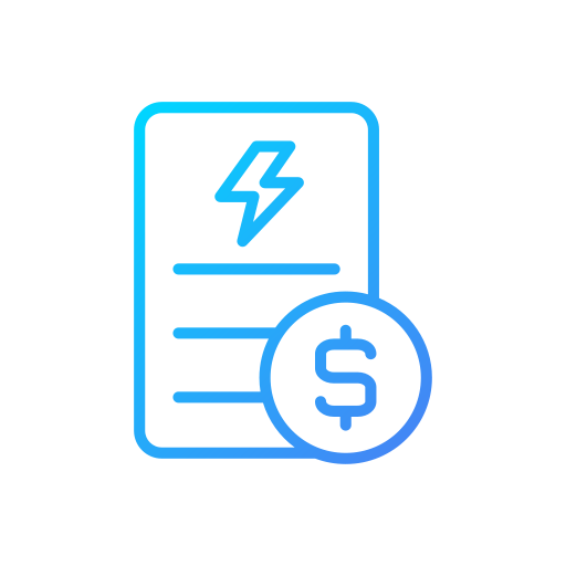 Electricity bill Generic gradient outline icon