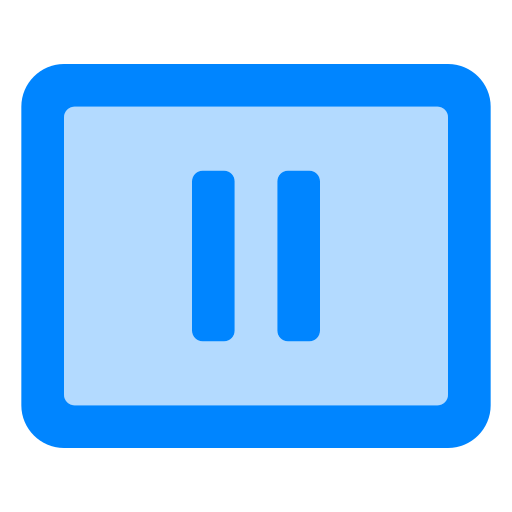 pauze knop Generic color lineal-color icoon