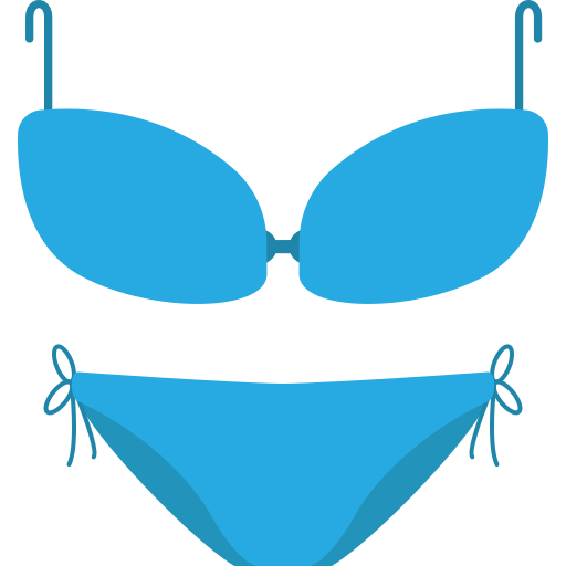 bikini Generic color fill icoon