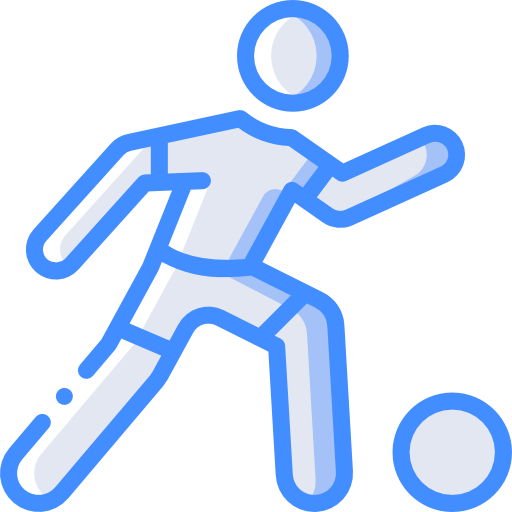 jugador de fútbol Basic Miscellany Blue icono