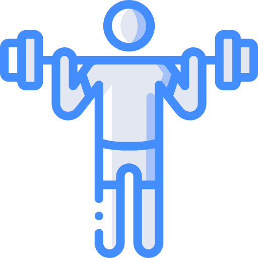 Weightlifting Basic Miscellany Blue icon