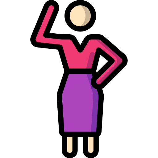 Женщина Basic Miscellany Lineal Color иконка