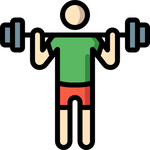 Weightlifting Basic Miscellany Lineal Color icon