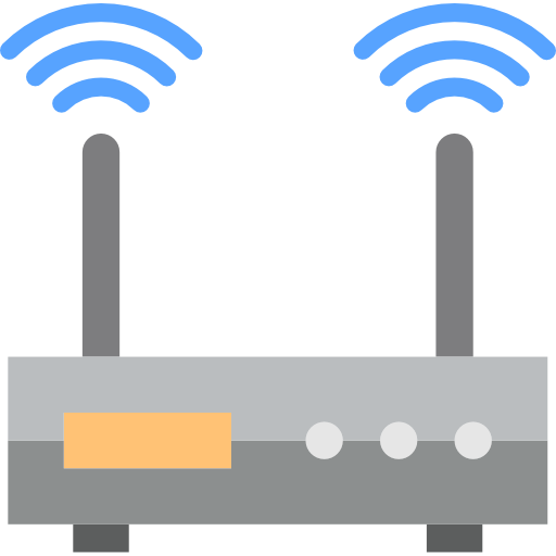 sygnał wi-fi srip Flat ikona