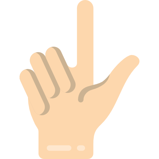 hand Basic Miscellany Flat icon