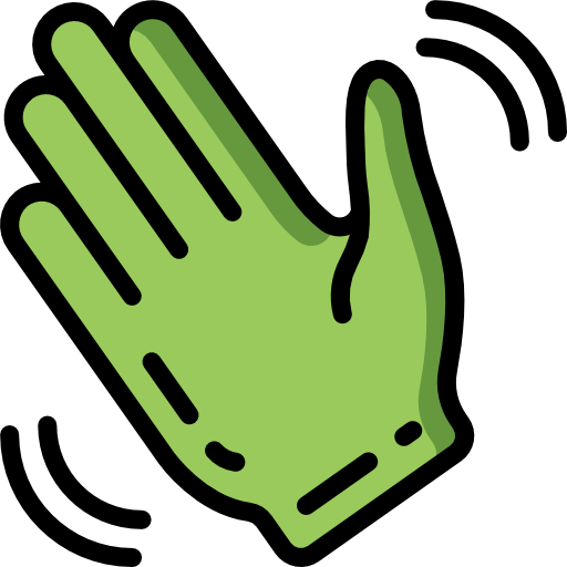mano que saluda Basic Miscellany Lineal Color icono