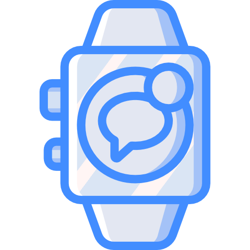 smartwatch Basic Miscellany Blue icoon