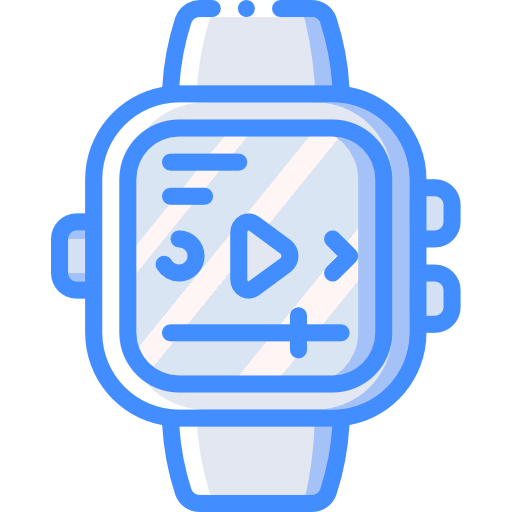 Smartwatch Basic Miscellany Blue icon