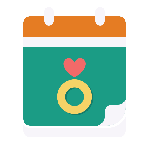 結婚式の日 Generic color fill icon