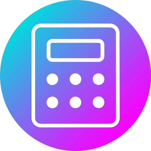 calculadora Generic gradient fill icono