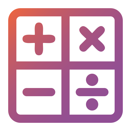 Calculator Generic gradient outline icon