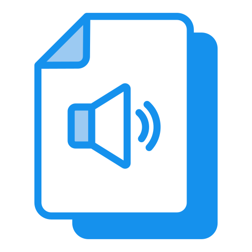 Audio file Generic color lineal-color icon