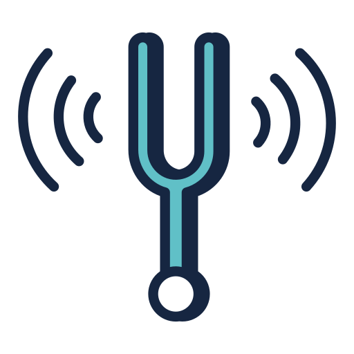 Tuning fork Generic color lineal-color icon