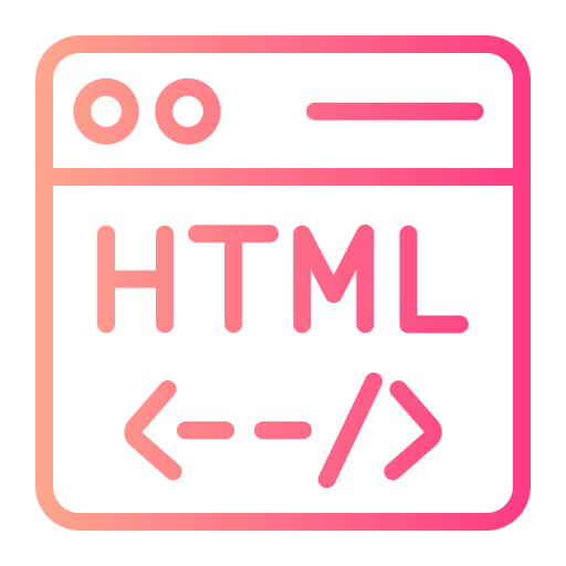 html Generic gradient outline icoon