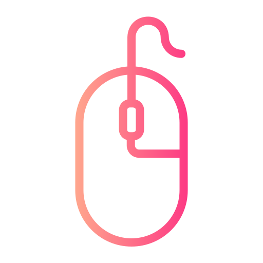 マウスクリッカー Generic gradient outline icon