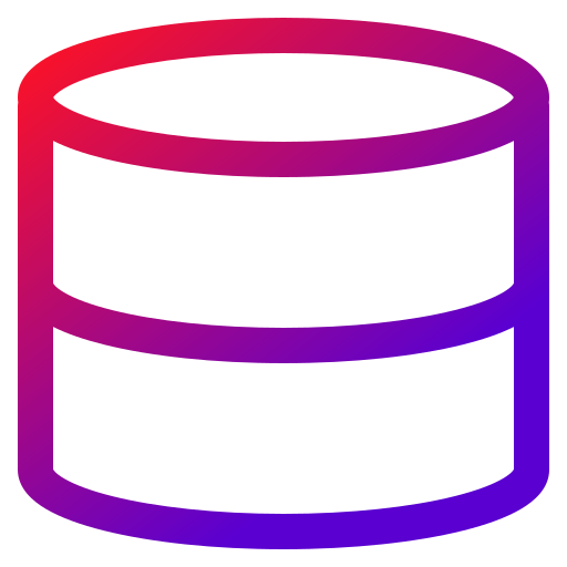 base de datos Generic gradient outline icono
