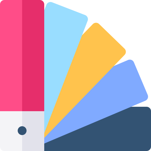 Color swatch theme Basic Rounded Flat icon