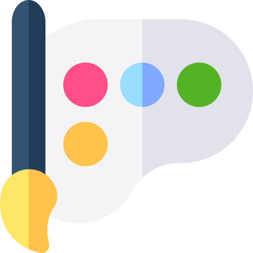 palette Basic Rounded Flat icon