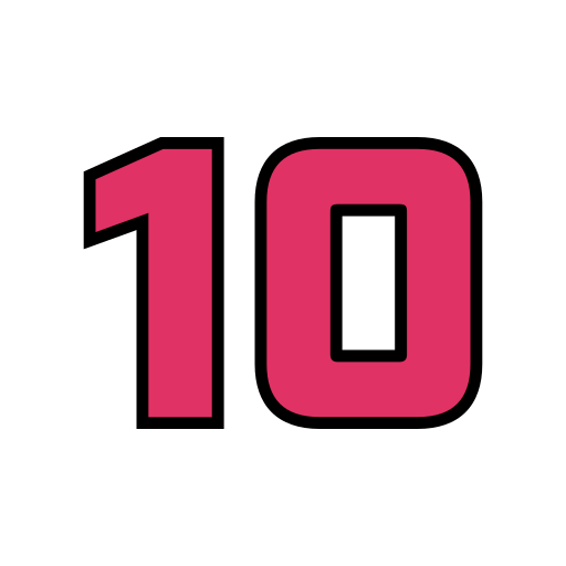 numero 10 Generic color lineal-color icono