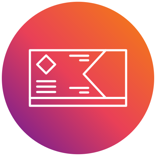 Business card Generic gradient fill icon