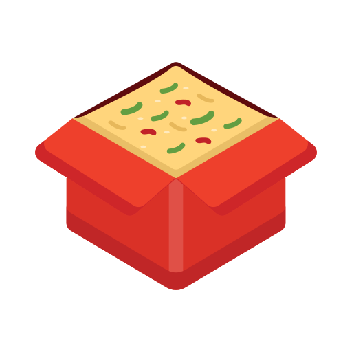 scatola dei pasti Generic color fill icona