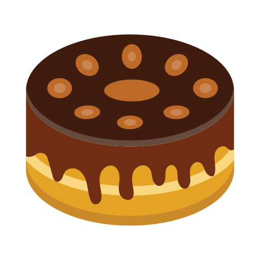Chocolate cake Generic color fill icon