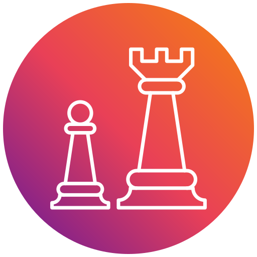 schaken Generic gradient fill icoon
