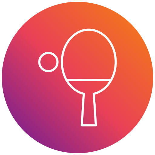 ping pong Generic gradient fill icona