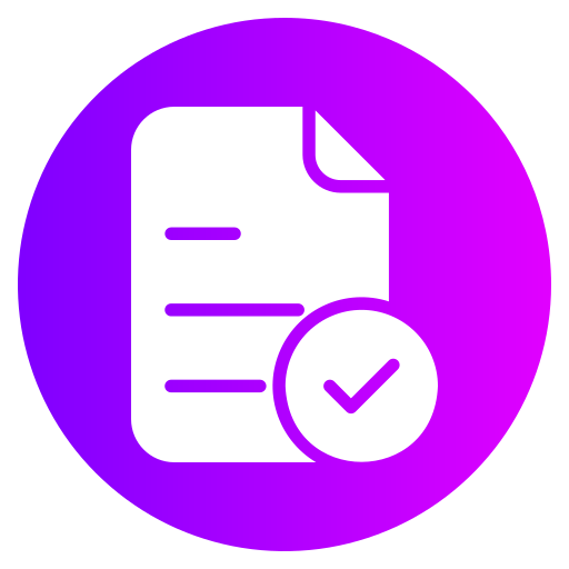 checkliste Generic gradient fill icon