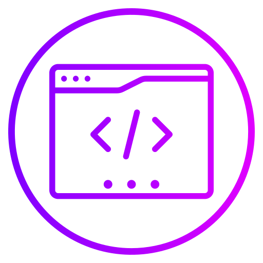 Programming Generic gradient outline icon